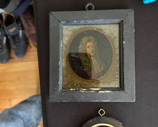 Antique Miniature Litho Portrait 
