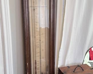 Antique Lebleu- Trénel French Double Barometer With Thermometer
