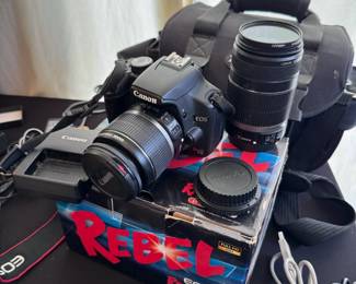 Canon EOS Rebel T1i with 2 Lenses

