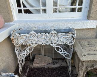 Victorian Cast Iron Planter Grape Vines #3