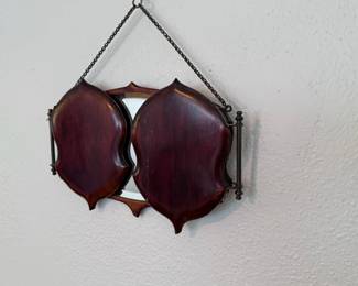 Antique Trifold Vanity Mirror
