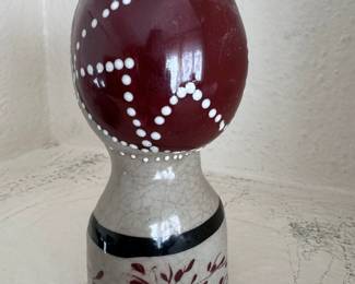 Porcelain Head Statue Scandinavian Folk Art Lady Bust Figurine Gemma Taccogna
