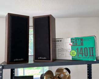 2pc Polk Audio Vintage Bookshelf Speakers PAIR
