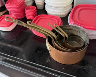 5pc Copper Tinned Pot Set
