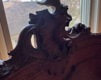 Antique Walnut Queen  Bed
