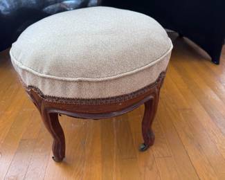 Antique Rolling Footstool
