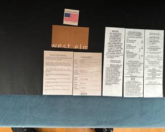 West Elm Harmony Velvet Sofa Contemporary Modern Couch 
