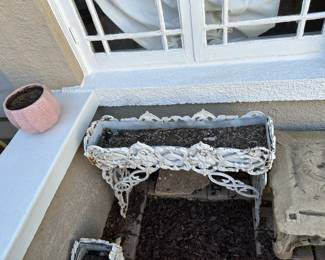 Victorian Cast Iron Planter Grape Vines #3