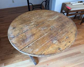 Antique French Vendange Tilt Top Table
