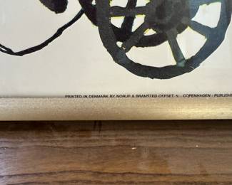 Original Ib Antoni Framed Wonderful Copenhagen Poster Royal Guard with Flower Cannon
