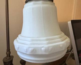 Antique Cast Metal Figural Lamp
