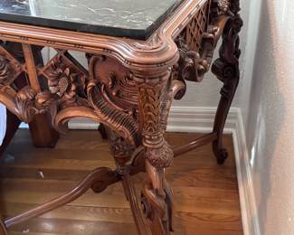 French Antique Carved Walnut Louis XV Nightstand
