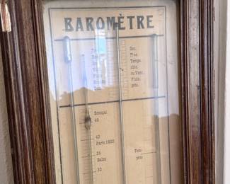 Antique Lebleu- Trénel French Double Barometer With Thermometer
