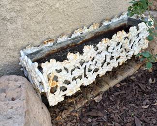 Victorian Cast Iron Planter Grape Vines #1
