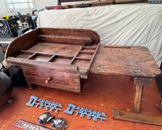 Antique Cobblers Bench Table
