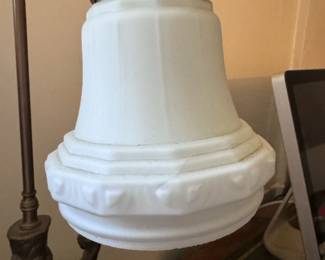 Antique Cast Metal Figural Lamp
