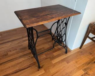 Antique Cast Iron Treadle Table
