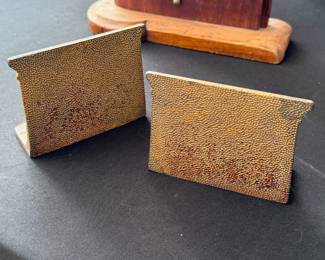 2pc Vintage Brass Egyptian Sphinx Bookend
