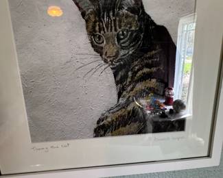 Cat Print Annabel Langrish Framed Art
