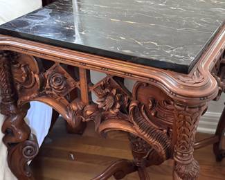 French Antique Carved Walnut Louis XV Nightstand
