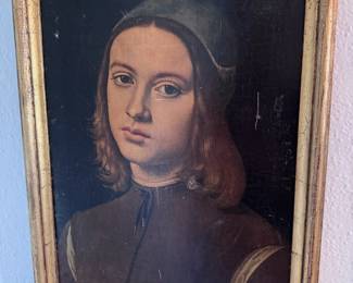 After Pietro Perugino Portrait of a Boy Painting 
