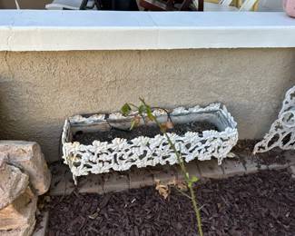 Victorian Cast Iron Planter Grape Vines #2
