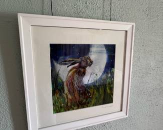 Hare Print Annabel Langrish Framed Art
