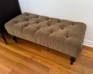 Restoration Hardware Tufted Fabric Bench
 #2
