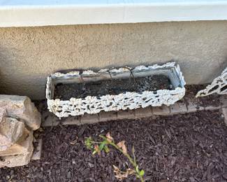 Victorian Cast Iron Planter Grape Vines #2
