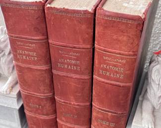 3pc Anatomie Humaine Books Antique
