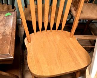 2 oak chairs $40