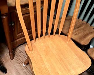 2 oak chairs $40