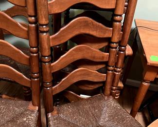 8 ladder back chairs $100