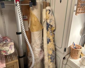 Bolts of vintage Waverly fabric