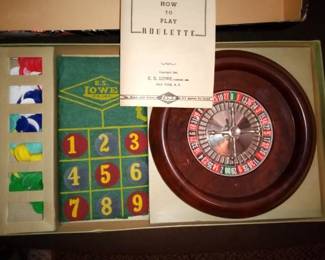 Vintage roulette game