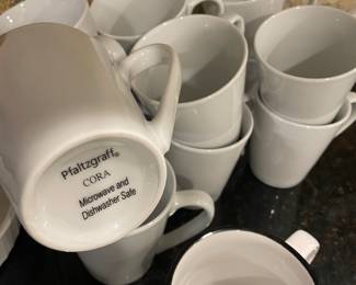 set of white coffee cups by pfalt.