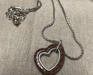 reversible brighton necklace - brown/ black