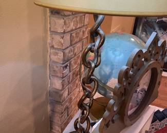 wrought iron heavy designer lamp