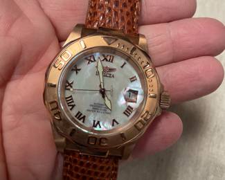 invicta rose gold tone watch