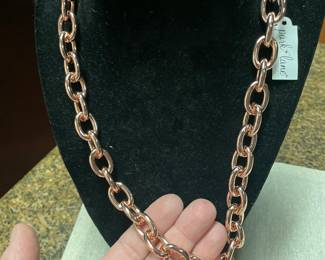copper /rose color parklane new necklace