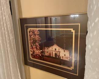 framed photo of the alamo !