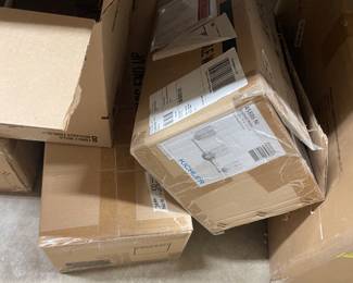 new in box never used light fixtures have 2 new 1 was used but good shape still