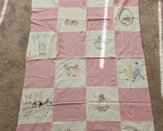 vintage blanket top & pillowcase