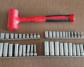 Snap-on socet sets & Snap-on Soft Grip Deadblow Hammer