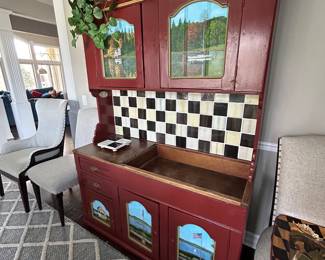 Mackenzie Childs “Styled” piece hand painted by local artist Daniel Roberts