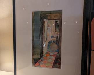 Watercolor Hallway