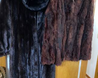 Vintage Black Ranch Full Length Mink, Vintage Mink Coat