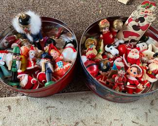 Vintage Felt and Plastic Ornaments