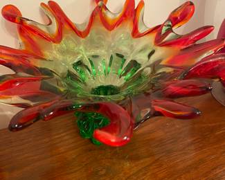 Mid Century Art Glass Free Form