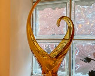 Mid Century Murano Art Glass Split Handle